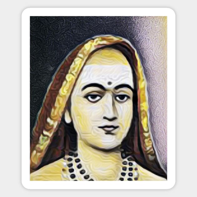 Adi Shankara Yellow Portrait | Adi Shankara Artwork 9 Sticker by JustLit